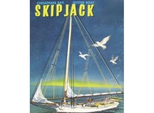 Chesapeake Bay Skipjack Oyster Boat, plastic modelkit 1:502 Atlantis Model