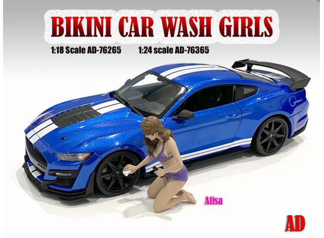 Bikini Car Wash Girl *Alisa* 1:24 American Diorama Model