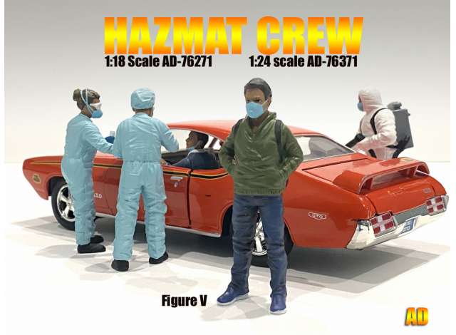 Hazmat Crew Figure V 1:24 American Diorama Model