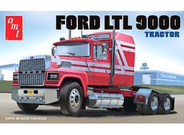 Ford LTL 9000 Semi Tractor, plastic modelkit 1:25 AMT Model