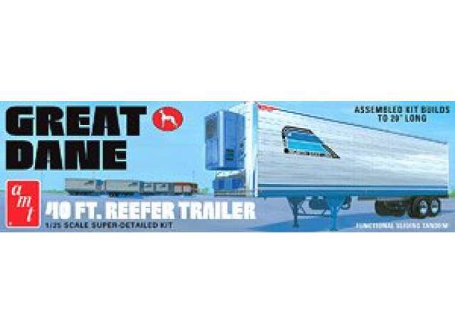 Great Dane 40' Reefer Trailer *Coors*, plastic modelkit 1:25 AMT Model