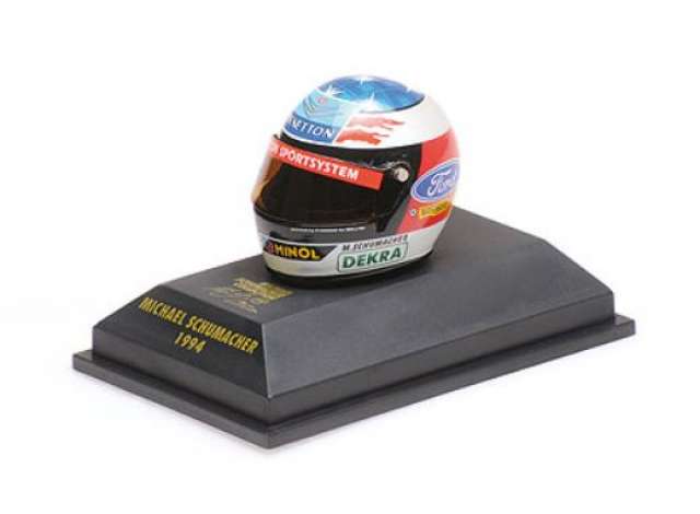 Pre-Order – 1993 Helmet Michael Schumacher, white/blue/red/yellow 1:10 Minichamps Model (mc510389405) – ETA. July/August 2026