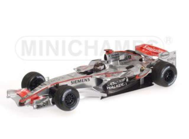 Pre-Order – 2006 McLaren Mercedes Benz MP4/21 Kimi Raikkonen, silver/red 1:43 Minichamps Model (mc530064303) – ETA. July/August 2026