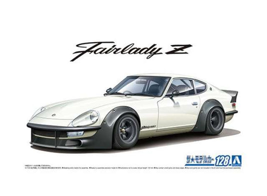 #128 Nissan S30 Fairlady Z Aero Custom Version II, plastic modelkit 1:24 Aoshima Model