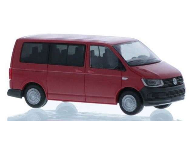 Available To Order – Volkswagen T6, short, red 1:87 Rietze Model (RZ11684)