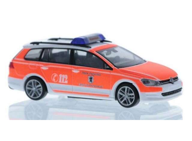 Available To Order – Volkswagen Golf VII Variant Feuerwehr Wolfratshausen, orange 1:87 Rietze Model (RZ53317)