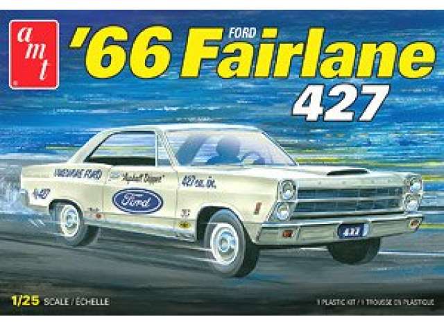 1966 Ford Fairlane 427, plastic modelkit 1:25 AMT Model