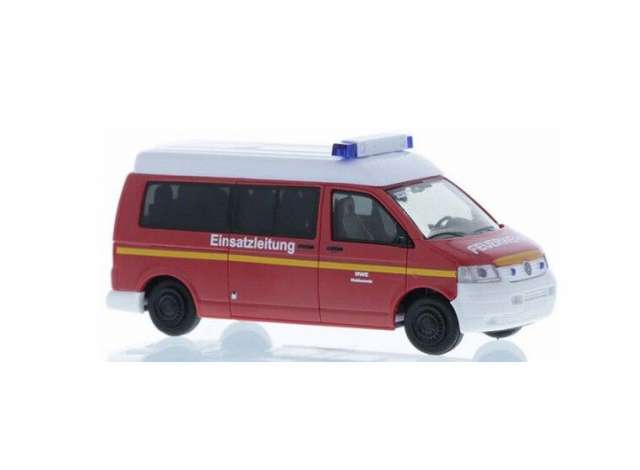 Available To Order – Volkswagen T5 Werkfeuerwehr RWE Weisweiler, red 1:87 Rietze Model (RZ51933)