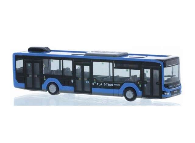 Available To Order – MAN Lion´s City 12 *Stadtbus Bregenz*, blue/black 1:87 Rietze Model (RZ75327)