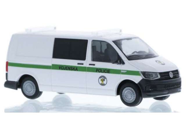 Available To Order – Volkswagen T6 Vojenska Policie (CZ), white/green 1:87 Rietze Model (RZ53707)