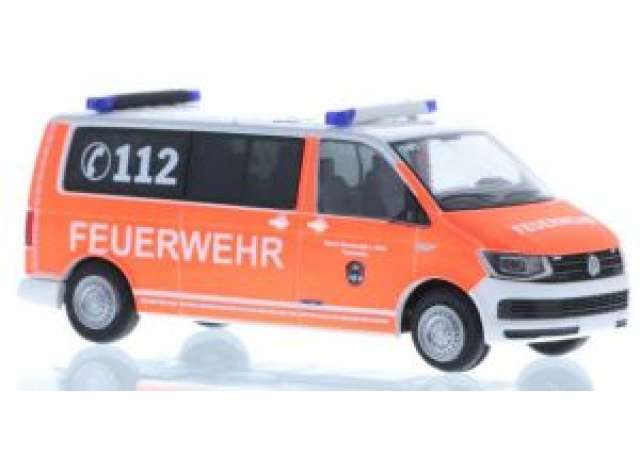 Available To Order – Volkswagen T6 Feuerwehr Stockstadt, orange/white 1:87 Rietze Model (RZ53725)