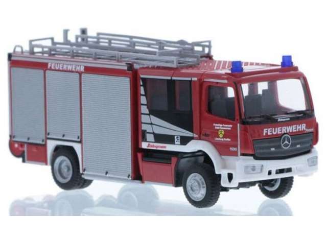 Available To Order – Mercedes Benz Atego Schl.Varus HLF Feuerwehr Harsewinkel, red/white 1:87 Rietze Model (RZ72927)