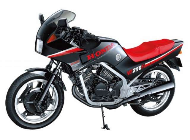 1984 Honda MC08 VT250F, plastic modelkit 1:12 Aoshima Model