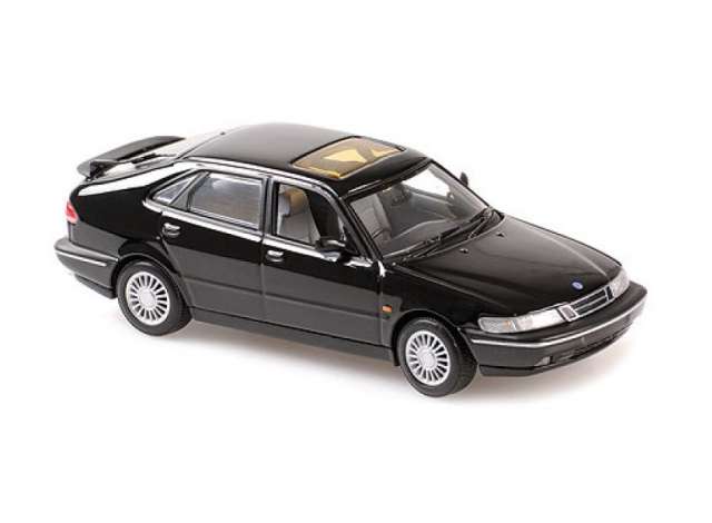 Pre-Order – 1995 Saab 900 Saloon 4-Door, black 1:43 Maxichamps Model (mc940170501) – ETA. September 2026