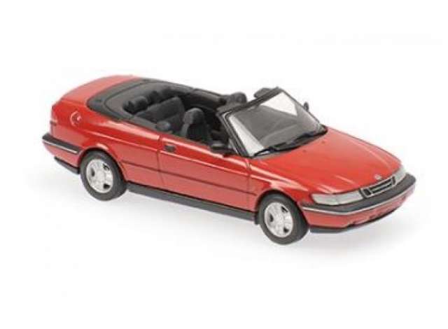 Pre-Order – 1995 Saab 900 Cabriolet, red 1:43 Maxichamps Model (mc940170530) – ETA. September 2026