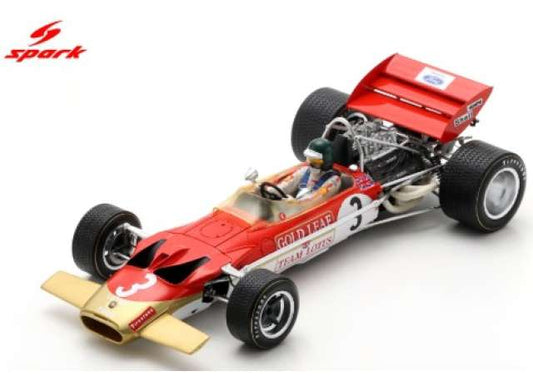 Pre-Order – 1970 Lotus 49C #3 Winner Monaco GP, Jochen Rindt, red/gold 1:18 Spark Model (SPA18S680) – ETA. October/November 2026