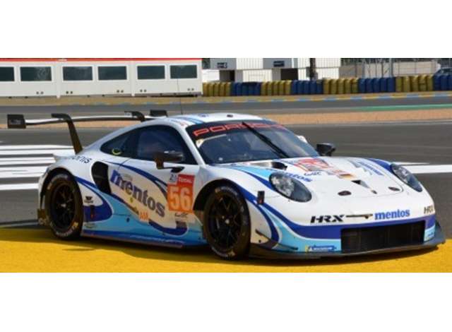 2020 Porsche 911 RSR #56 Team Project 1 24H Le Mans, M. Cairoli/E. Perfetti/L. ten Voorde, *Resin Series*, white/blue 1:87 Spark Model