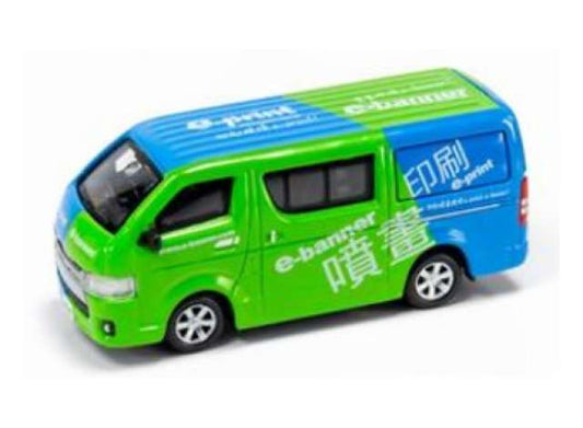 Toyota Hiace E-Print And E-Banner Hong Kong 1:64 Tiny City Model Car (ATC64472)