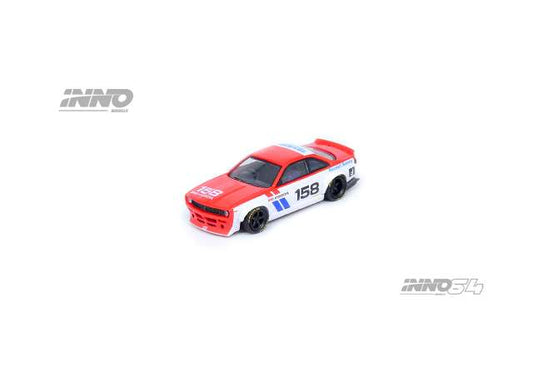 Pre-Order – Nissan Silvia S14 #158 Rocket Bunny Boss *BWS Hyoukoya*, red/white 1:64 Inno Models Model (in64-S14B-BWS) – ETA. September 2026
