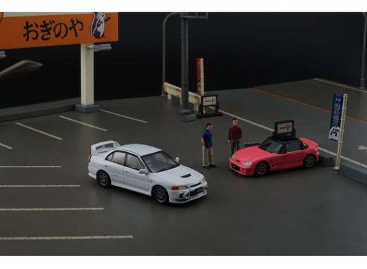 1991 Suzuki Cappuchino, pink with 1 figure 1:64 BM Creations Model