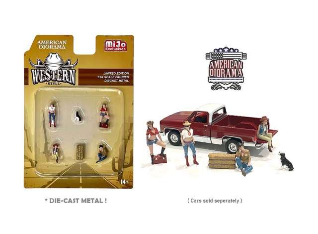 Western Style Figure set 1:64 American Diorama Model