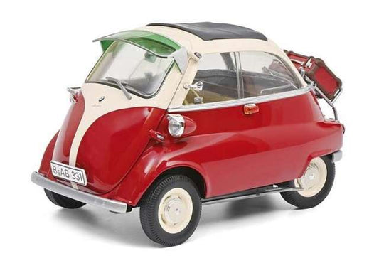 Pre-Order – BMW Isetta with Suitcase, red/beige 1:18 Schuco Model (schuco0409) – ETA. July/August 2026