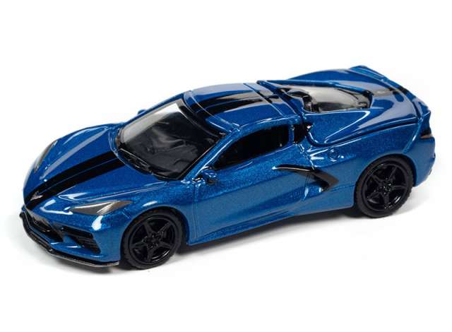 2020 Chevrolet Corvette, elkhart blue 1:64 Auto World Model
