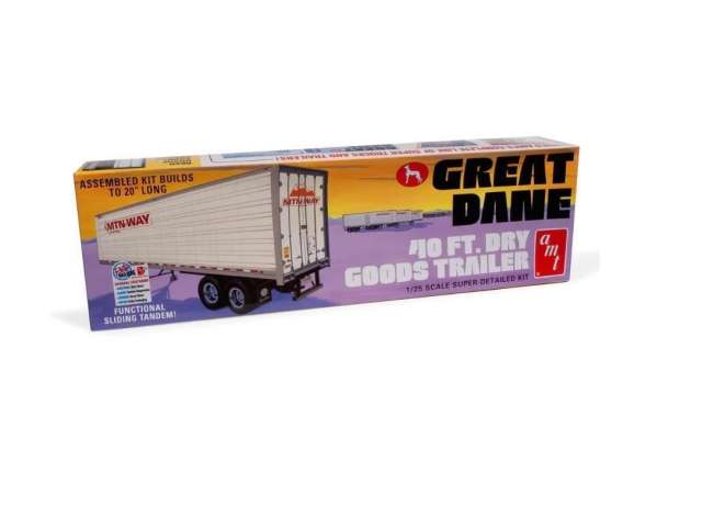 Great Dane Dry Goods Semi Trailer, plastic modelkit 1:25 AMT Model