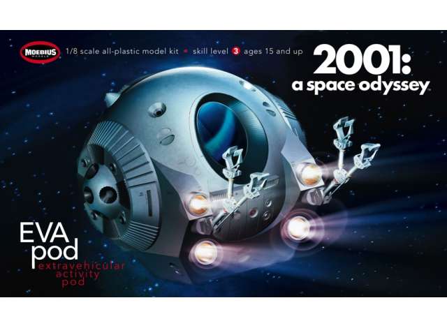 Pre-Order – 2001 Eva Pod, plastic modelkit 1:8 Moebius Model (moes2001-4) – ETA. September 2026