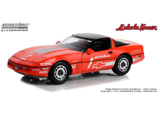 Pre-Order – 1988 Chevrolet Corvette C4 #1 Malcolm Konner Corvette Challenge Race Car, red with silver stripes 1:18 GreenLight Model (gl13645) – ETA. September 2026