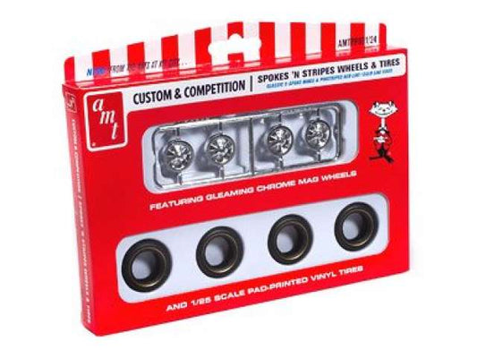 Spokes & Stripes Wheel & Tire Pack 1:25 AMT Model