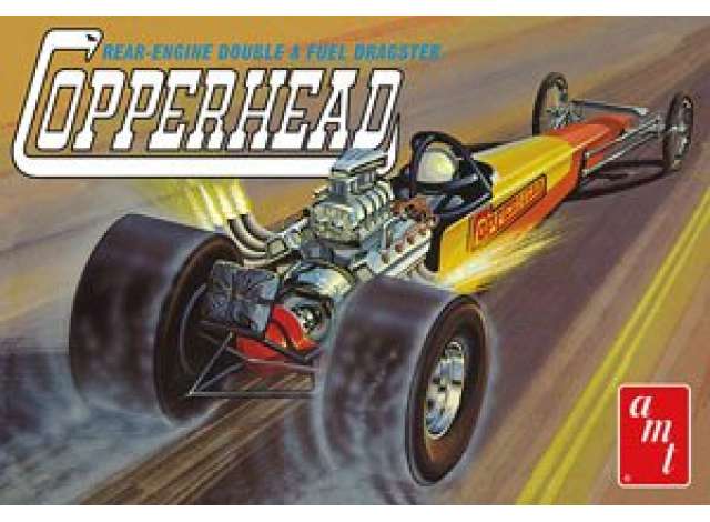 Copperhead Rear-Engine Dragster, plastic modelkit 1:25 AMT Model