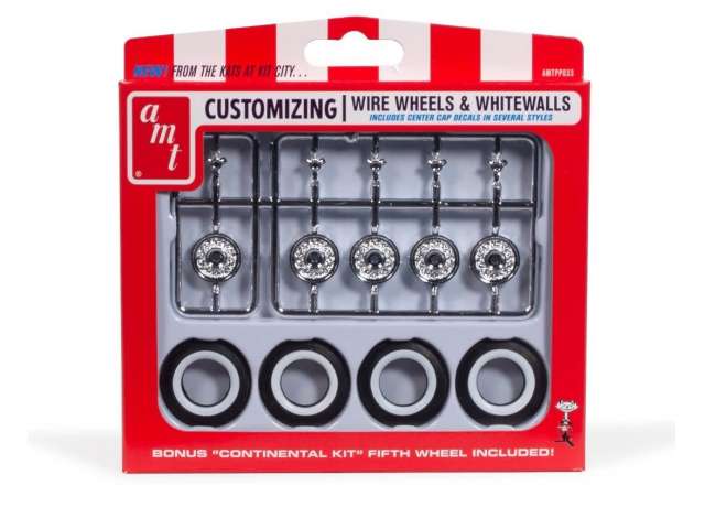 KH Wire Wheels & Tires Parts pack 1:25 AMT Model