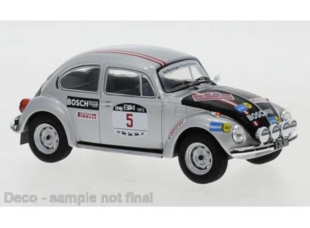 Pre-Order – 1973 Volkswagen Beetle 1303 S No.5 Rally Elba Warmbold/Haagbom, silver 1:43 IXO Models Model (ixRAC324) – ETA. July/August 2026