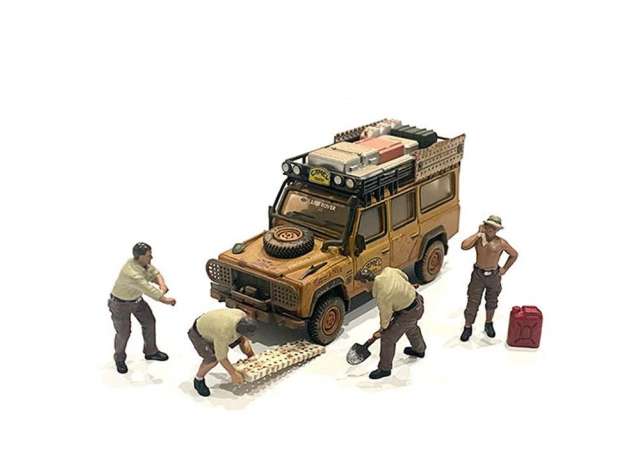 Off Road Adventure Mijo Figure set 1:64 American Diorama Model