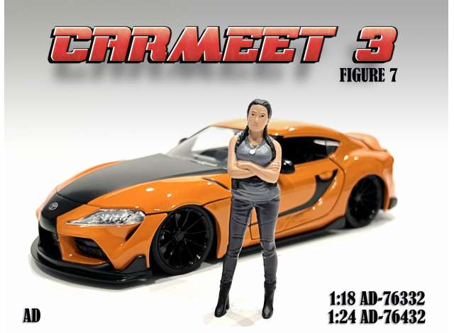Car Meet III Figure VII 1:24 American Diorama Model