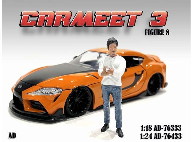 Car Meet III Figure VIII 1:24 American Diorama Model