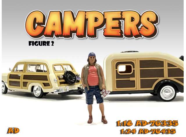 Campers Figure II 1:18 American Diorama Model