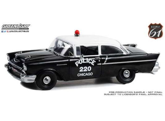 Pre-Order – 1957 Chevrolet 150 Sedan *Chicago Police Department* 1:18 Highway 61 Model (hwy18042) – ETA. September 2026