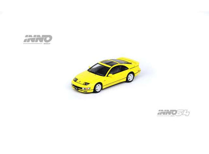Nissan Fairlady Z (Z32) Yellow Pearlglow with Extra Wheels 1:64 Inno64 Model (IN64-300ZX-YLPG)
