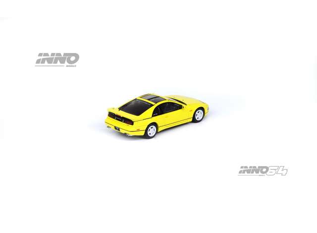 Nissan Fairlady Z (Z32) Yellow Pearlglow with Extra Wheels 1:64 Inno64 Model (IN64-300ZX-YLPG)