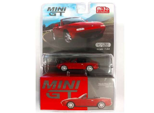 1:64 MINI GT Mazda Miata MX-5 Classic Red – MiJo Exclusive (MGT00288-MJ)