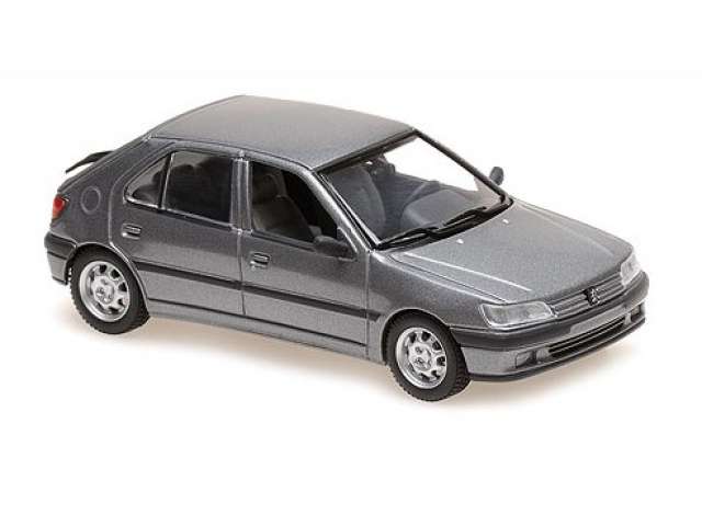 Pre-Order – 1995 Peugeot 306 4-door, silver 1:43 Maxichamps Model (mc940112571) – ETA. July/August 2026