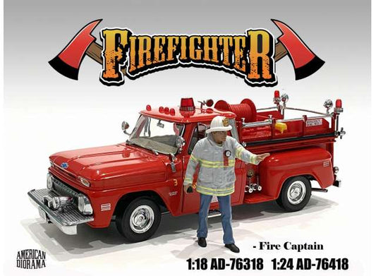 Firefighters *Fire Captain* figure 1:18 American Diorama Model