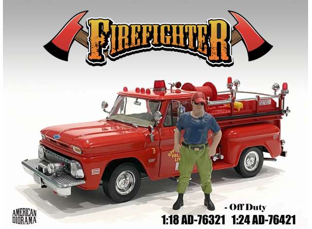 Firefighters *Off Duty* figure 1:24 American Diorama Model