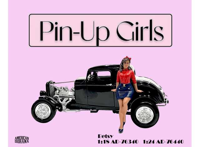 Pin-Up Girl Betsy figure 1:24 American Diorama Model