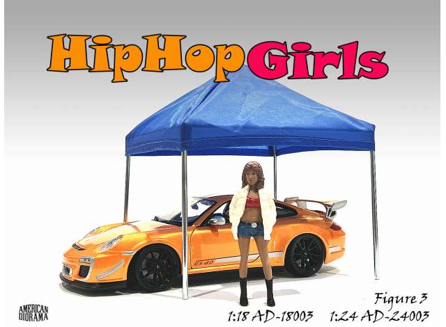 Hip Hop Girls figure #3 1:24 American Diorama Model