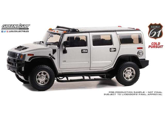 Pre-Order – 2006 Hummer H2 *Cold Pursuit 2019* 1:18 Highway 61 Model (hwy18046) – ETA. September 2026