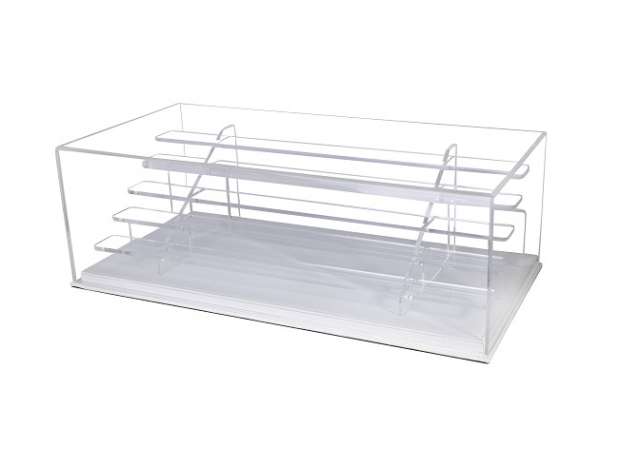 Scale Ladder Display With White Leather Base and Case 1:64 Atlantic Model