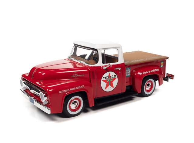 1956 Ford F-100 pick-up *Texaco*, red 1:24 Auto World Model